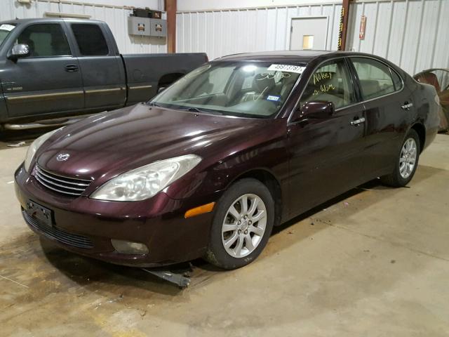 JTHBF30G620085580 - 2002 LEXUS ES 300 MAROON photo 2