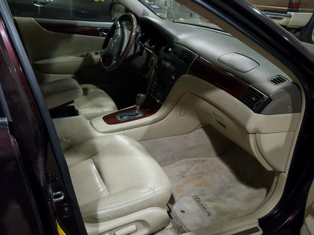 JTHBF30G620085580 - 2002 LEXUS ES 300 MAROON photo 5