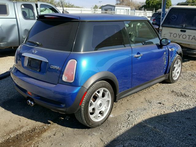 WMWRE33536TJ36595 - 2006 MINI COOPER S BLUE photo 4