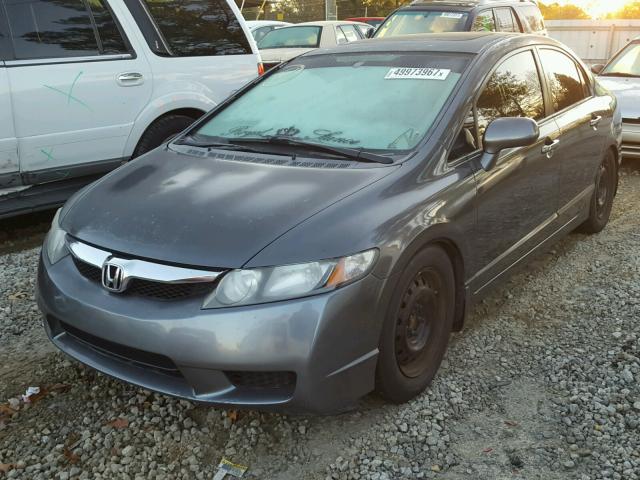 2HGFA16829H523184 - 2009 HONDA CIVIC EX CHARCOAL photo 2