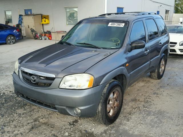 4F2YU09182KM24276 - 2002 MAZDA TRIBUTE LX GRAY photo 2