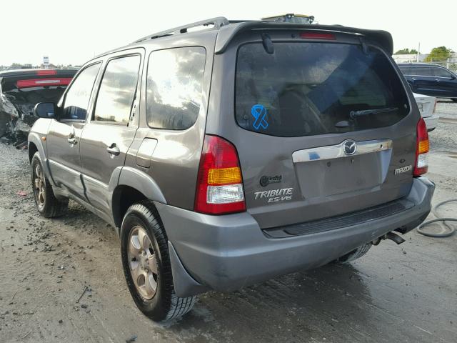 4F2YU09182KM24276 - 2002 MAZDA TRIBUTE LX GRAY photo 3