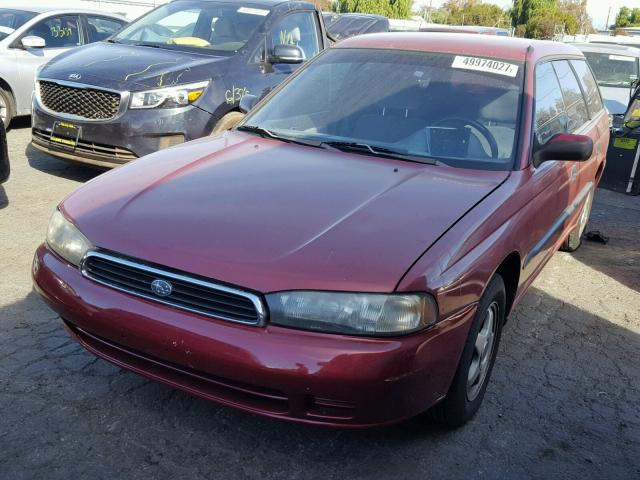 4S3BK4358V7308808 - 1997 SUBARU LEGACY L BURGUNDY photo 2