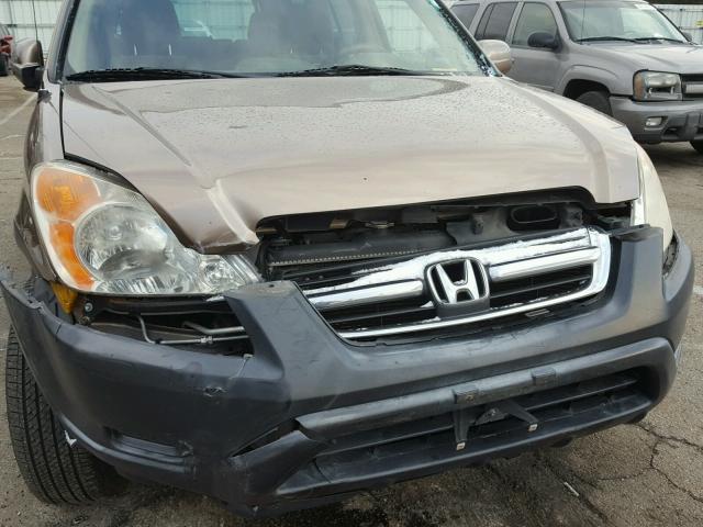 JHLRD78883C039875 - 2003 HONDA CR-V EX GOLD photo 9