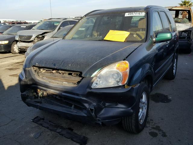 JHLRD788X3C001001 - 2003 HONDA CR-V EX GREEN photo 2