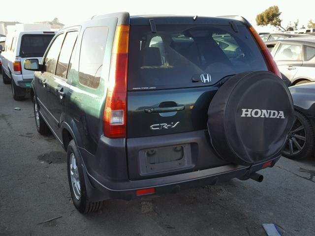 JHLRD788X3C001001 - 2003 HONDA CR-V EX GREEN photo 3