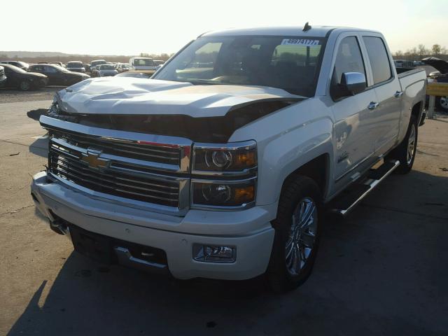 3GCPCTEC0EG509504 - 2014 CHEVROLET SILVERADO WHITE photo 2