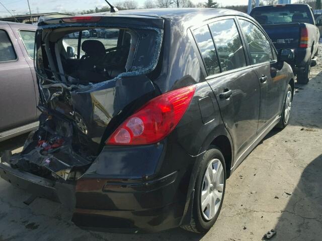 3N1BC1CP9AL467410 - 2010 NISSAN VERSA S BLACK photo 4