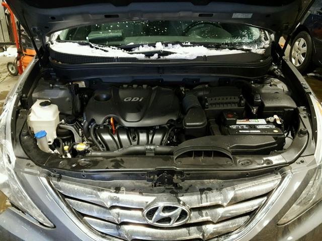 5NPEC4ACXBH123064 - 2011 HYUNDAI SONATA SE GRAY photo 7