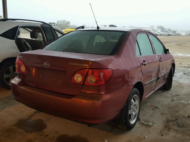 1NXBR32E06Z628324 - 2006 TOYOTA COROLLA CE RED photo 4