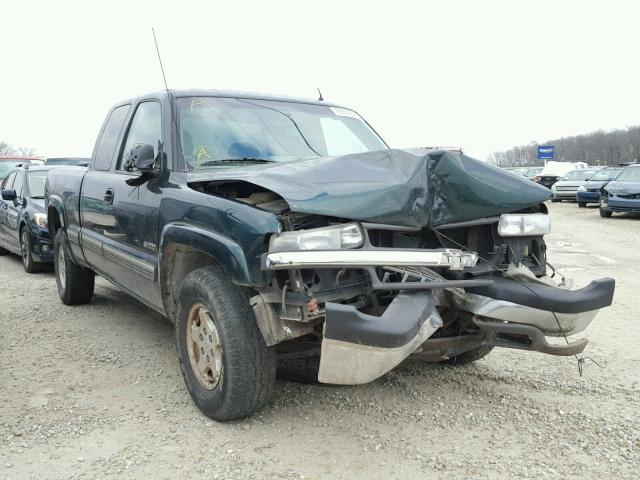 2GCEK19T021290119 - 2002 CHEVROLET SILVERADO GREEN photo 1