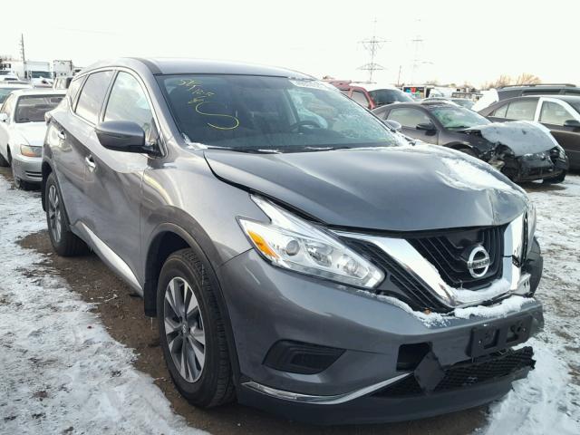 5N1AZ2MH3HN136347 - 2017 NISSAN MURANO S GRAY photo 1