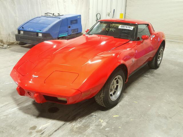 1Z8789S444285 - 1979 CHEVROLET CORVETTE RED photo 2