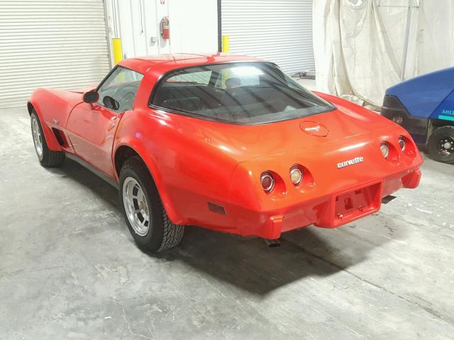 1Z8789S444285 - 1979 CHEVROLET CORVETTE RED photo 3