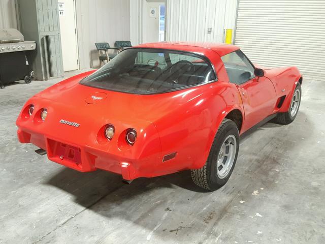 1Z8789S444285 - 1979 CHEVROLET CORVETTE RED photo 4