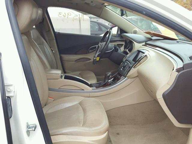 1G4GE5EV9AF297510 - 2010 BUICK LACROSSE C WHITE photo 5