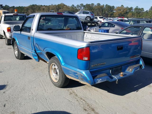 1GTCS14Z1R8532443 - 1994 GMC SONOMA BLUE photo 3