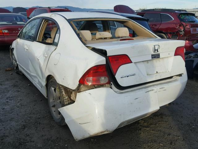 1HGFA15876L007340 - 2006 HONDA CIVIC EX WHITE photo 3