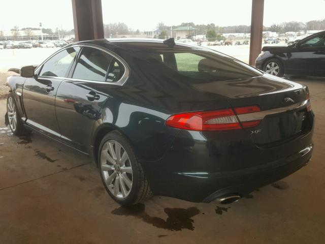 SAJWJ0EF9D8U08736 - 2013 JAGUAR XF GREEN photo 3