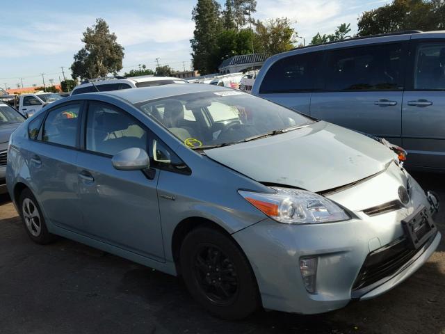 JTDKN3DU6F1936152 - 2015 TOYOTA PRIUS TEAL photo 1