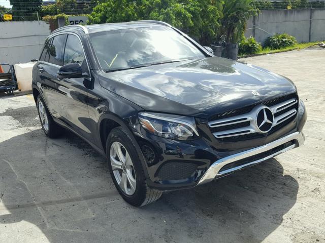 WDC0G4JB4JV054158 - 2018 MERCEDES-BENZ GLC 300 BLACK photo 1