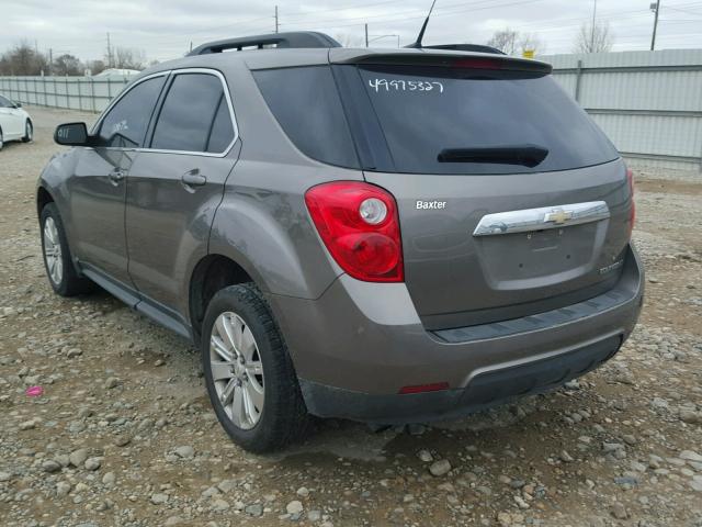 2CNALPEW1A6407279 - 2010 CHEVROLET EQUINOX LT BROWN photo 3