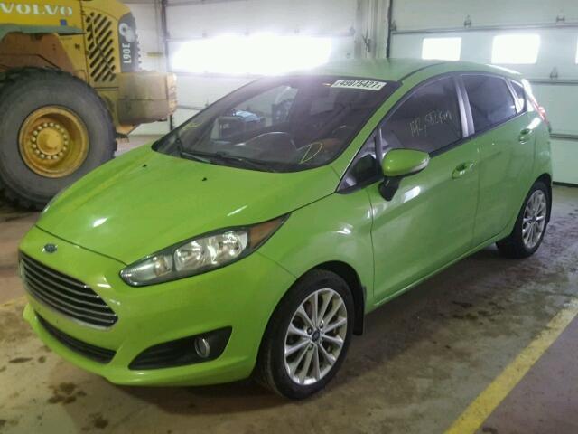 3FADP4EJ9EM101361 - 2014 FORD FIESTA SE GREEN photo 2