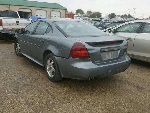 2G2WS522041317565 - 2004 PONTIAC GRAND PRIX Сұр фото 3