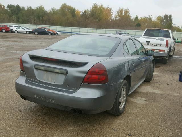 2G2WS522041317565 - 2004 PONTIAC GRAND PRIX Сұр фото 4
