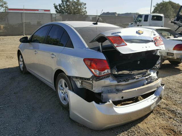 1G1PC5SB4E7153313 - 2014 CHEVROLET CRUZE LT SILVER photo 3