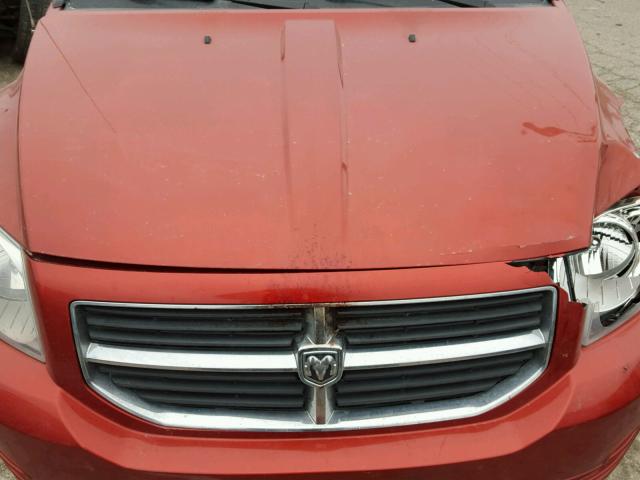 1B3HB48A89D119892 - 2009 DODGE CALIBER SX ORANGE photo 7