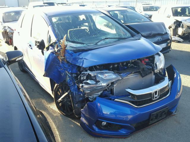 3HGGK5G61JM705809 - 2018 HONDA FIT SPORT BLUE photo 1