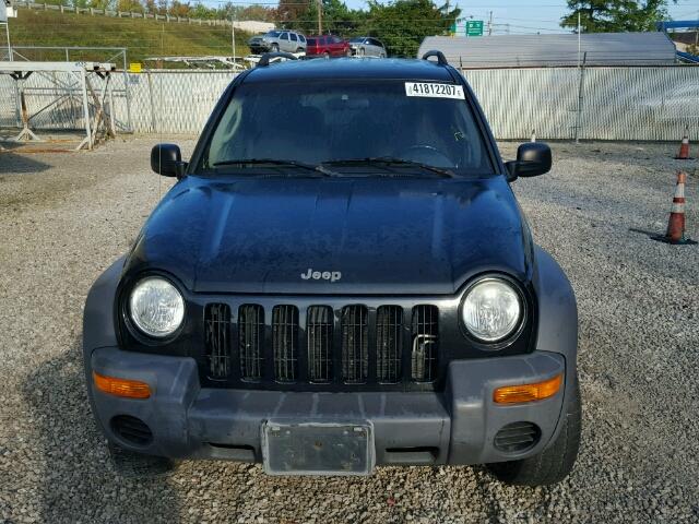 1J4GL48KX2W343640 - 2002 JEEP LIBERTY SP BLACK photo 9