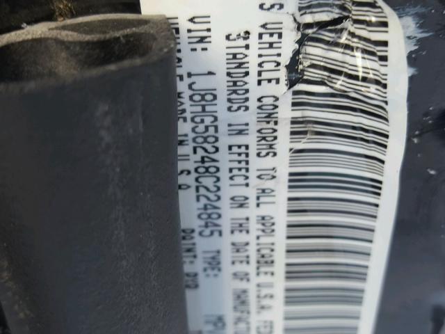 1J8HG58248C224845 - 2008 JEEP COMMANDER შავი ფოტო 10