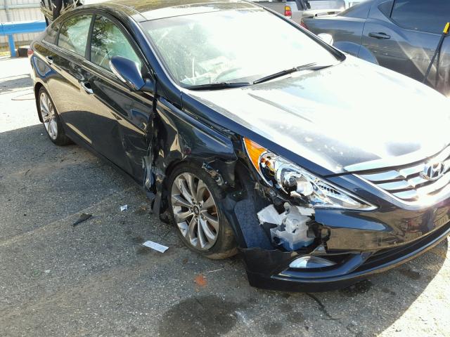 5NPEC4AB8CH460549 - 2012 HYUNDAI SONATA SE BLUE photo 9