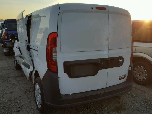 ZFBERFAT2F6A42480 - 2015 RAM PROMASTER WHITE photo 3