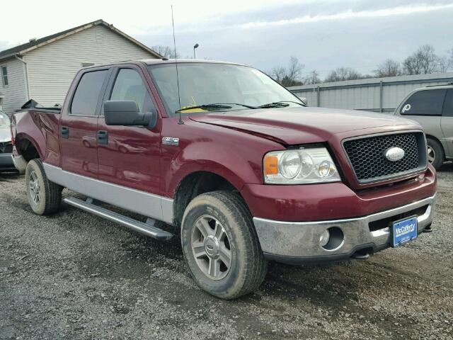 1FTPW14V26KD63678 - 2006 FORD F150 SUPER MAROON photo 1