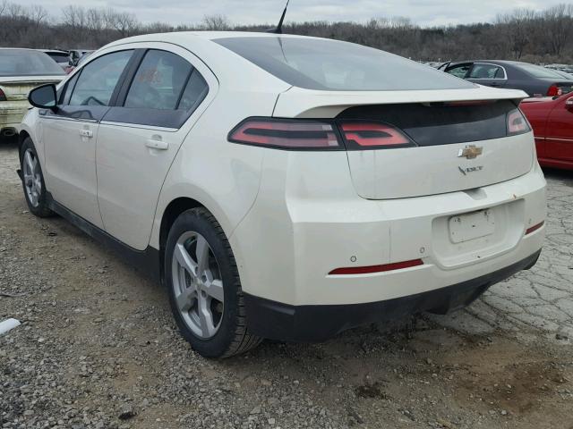 1G1RB6E4XDU126440 - 2013 CHEVROLET VOLT WHITE photo 3