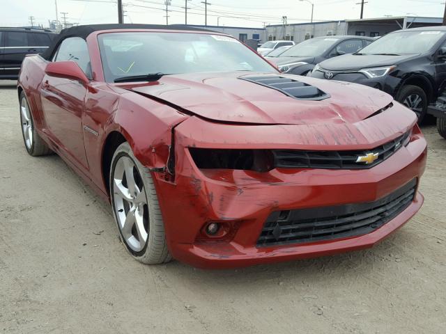 2G1FK3DJ6F9109983 - 2015 CHEVROLET CAMARO 2SS RED photo 1