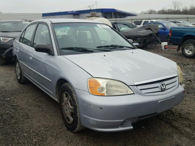 1HGES16502L080900 - 2002 HONDA CIVIC LX GRAY photo 1