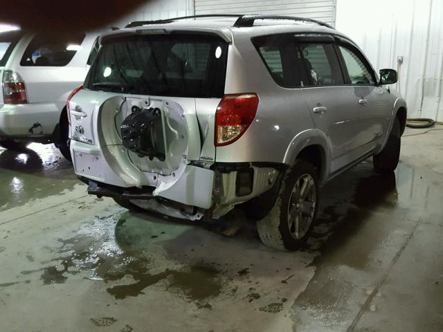 JTMBK32V985059480 - 2008 TOYOTA RAV4 SPORT SILVER photo 4