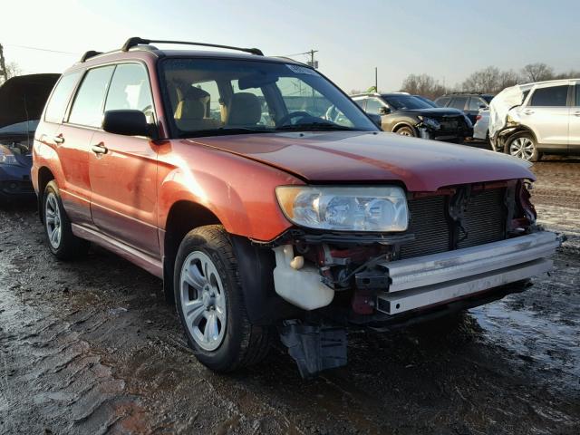 JF1SG63697H704108 - 2007 SUBARU FORESTER 2 MAROON photo 1