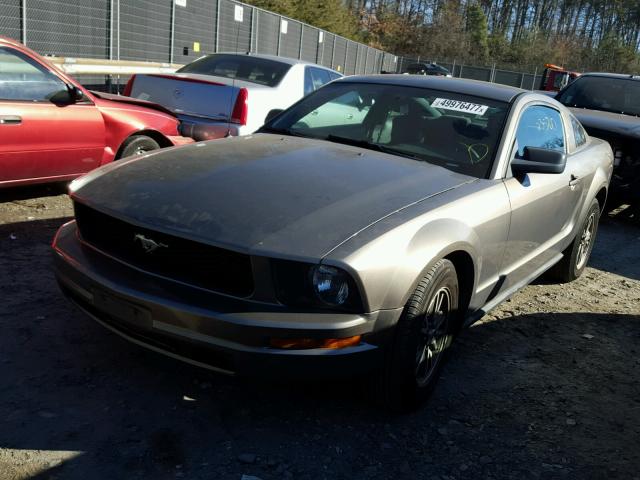 1ZVHT80N755179696 - 2005 FORD MUSTANG GRAY photo 2