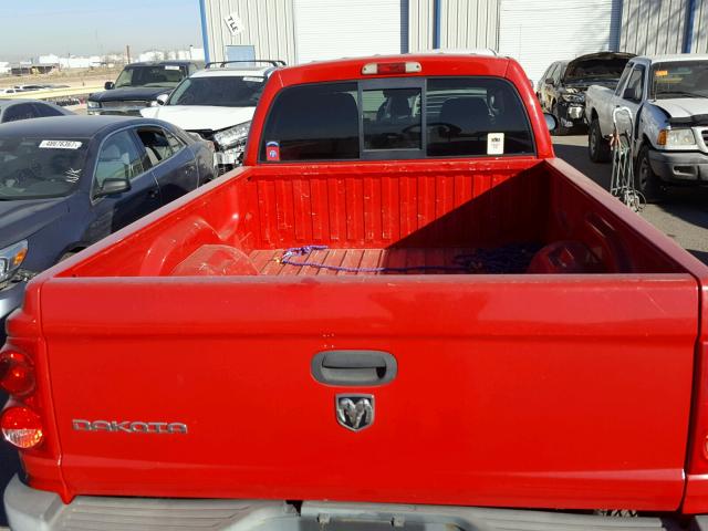 1D7HW22KX5S102919 - 2005 DODGE DAKOTA ST RED photo 6