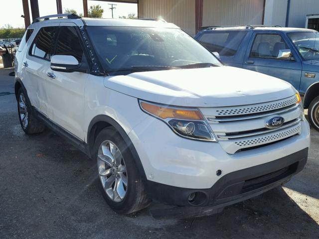 1FM5K7F88DGB68435 - 2013 FORD EXPLORER L WHITE photo 1