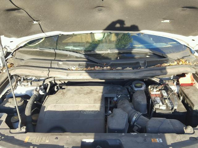 1FM5K7F88DGB68435 - 2013 FORD EXPLORER L WHITE photo 7