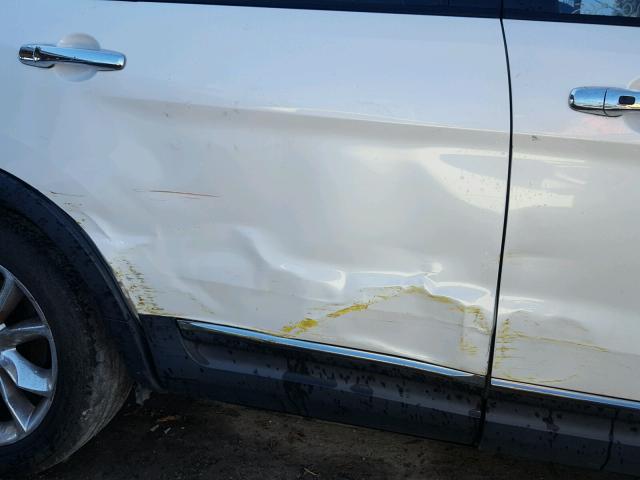 1FM5K7F88DGB68435 - 2013 FORD EXPLORER L WHITE photo 9