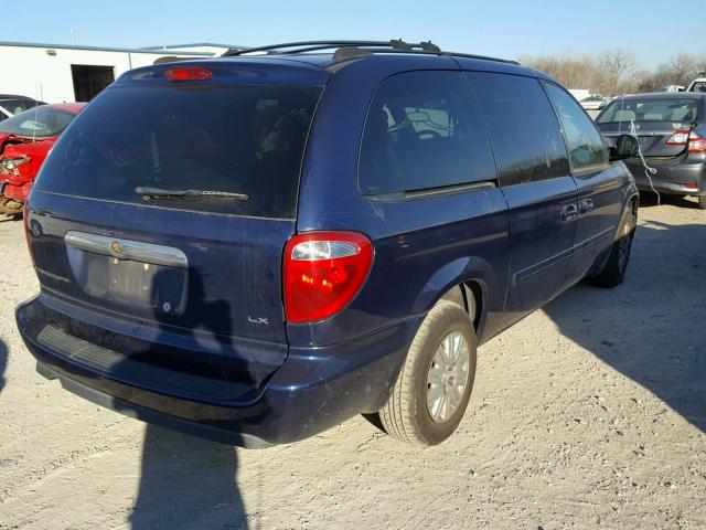 2A4GP44R66R651877 - 2006 CHRYSLER TOWN & COU BLUE photo 4