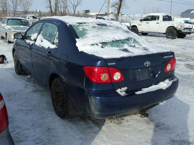 2T1BR32E47C740174 - 2007 TOYOTA COROLLA CE BLUE photo 3