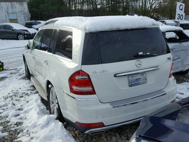 4JGBF7BE8BA698133 - 2011 MERCEDES-BENZ GL 450 4MA WHITE photo 3